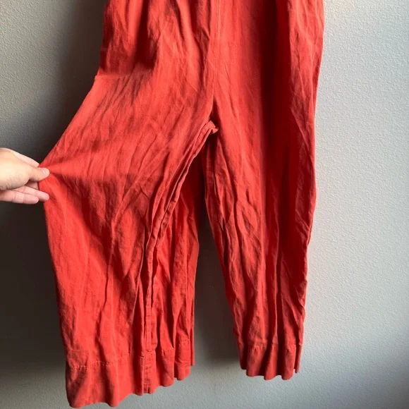 Rare Ulla Johnson Viola Jumpsuit in color Chili Fall Autumn Cotton Linen Tencel - Picture 8 of 10
